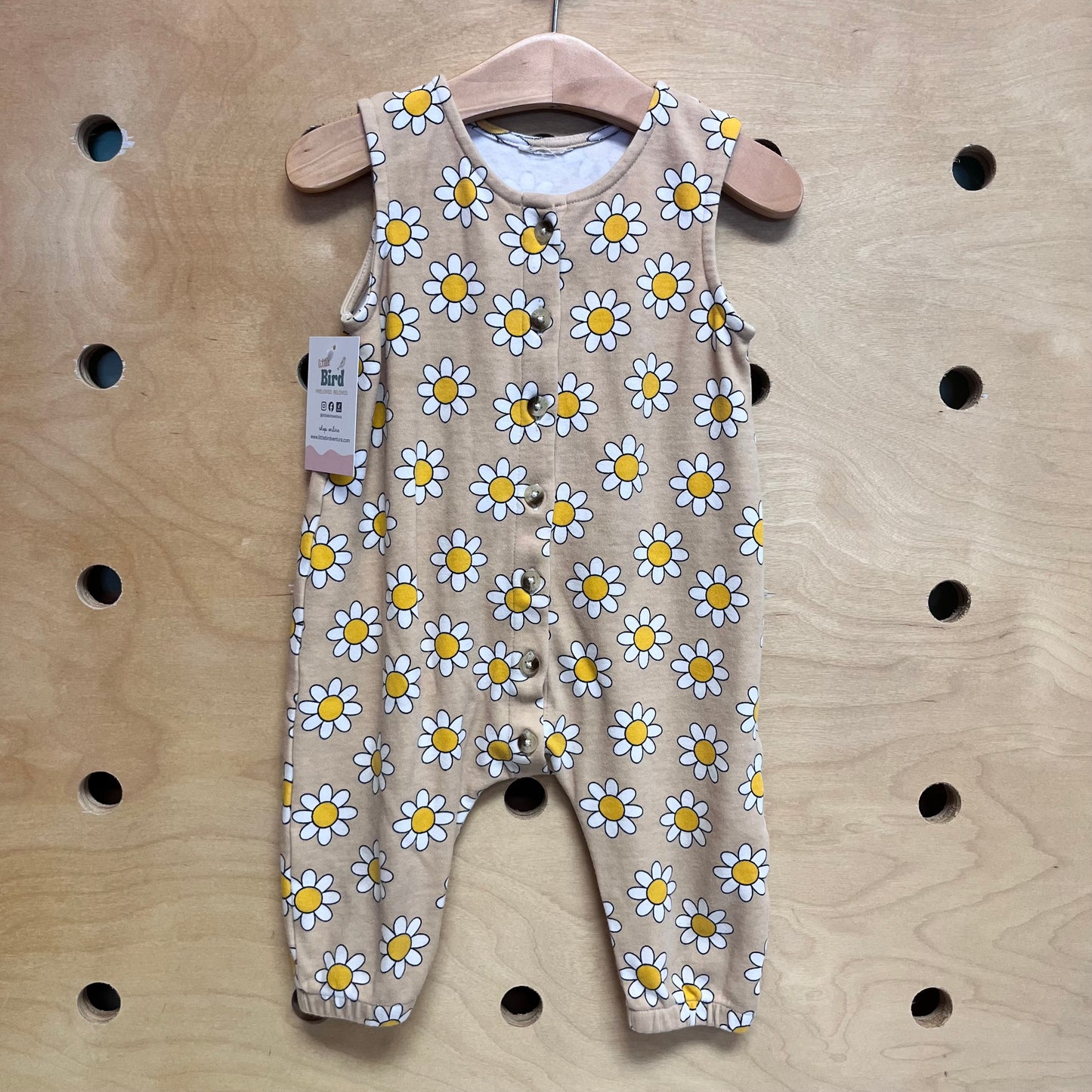 Tan Floral Romper
