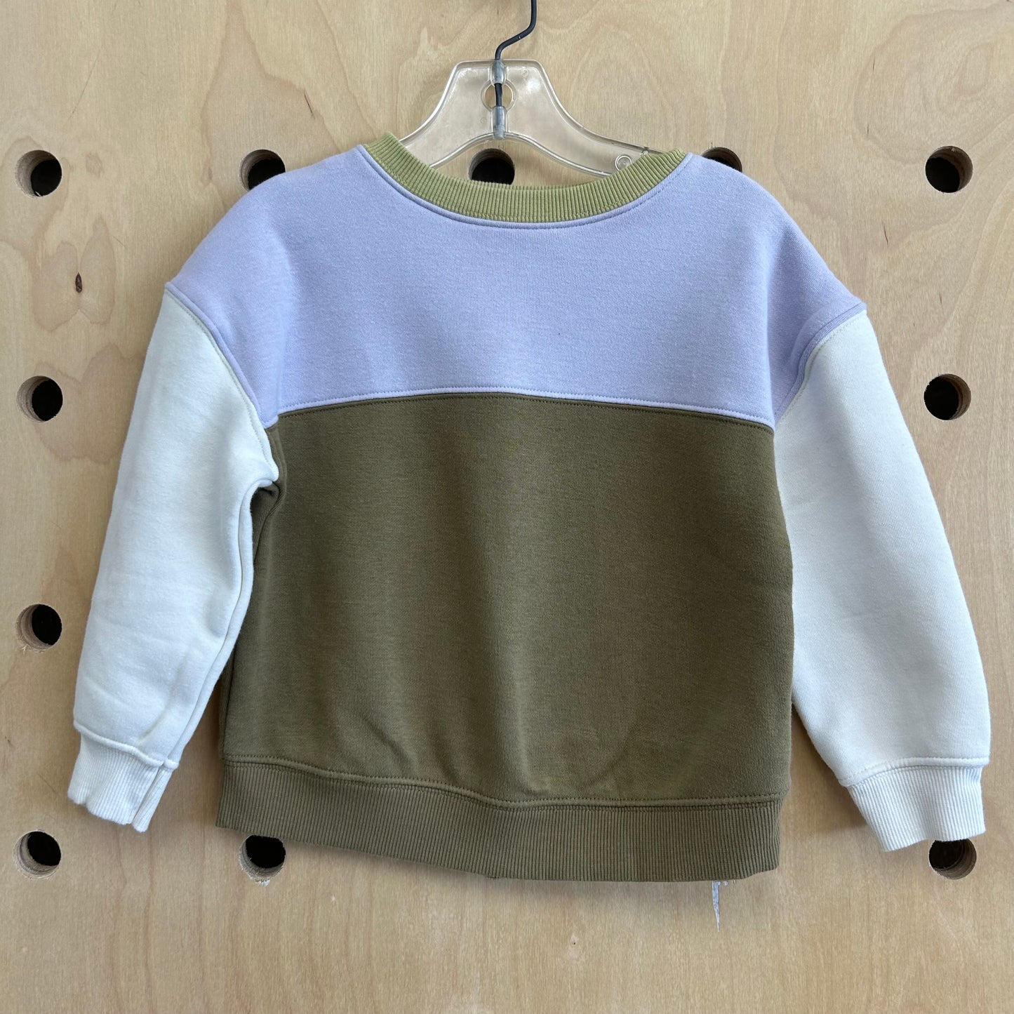 Olive + Lavender Pullover