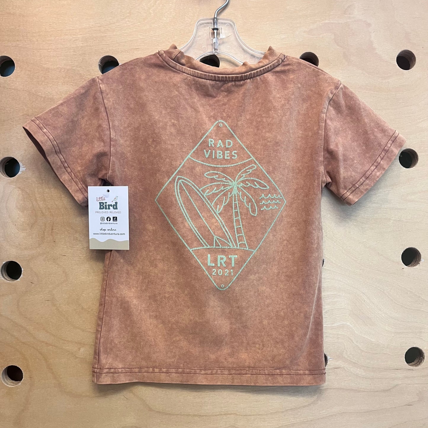 Tan Tie Dye Rad Vibes Tee