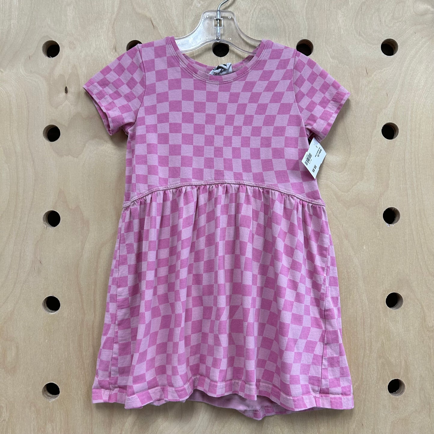 Pink Checkered Dress