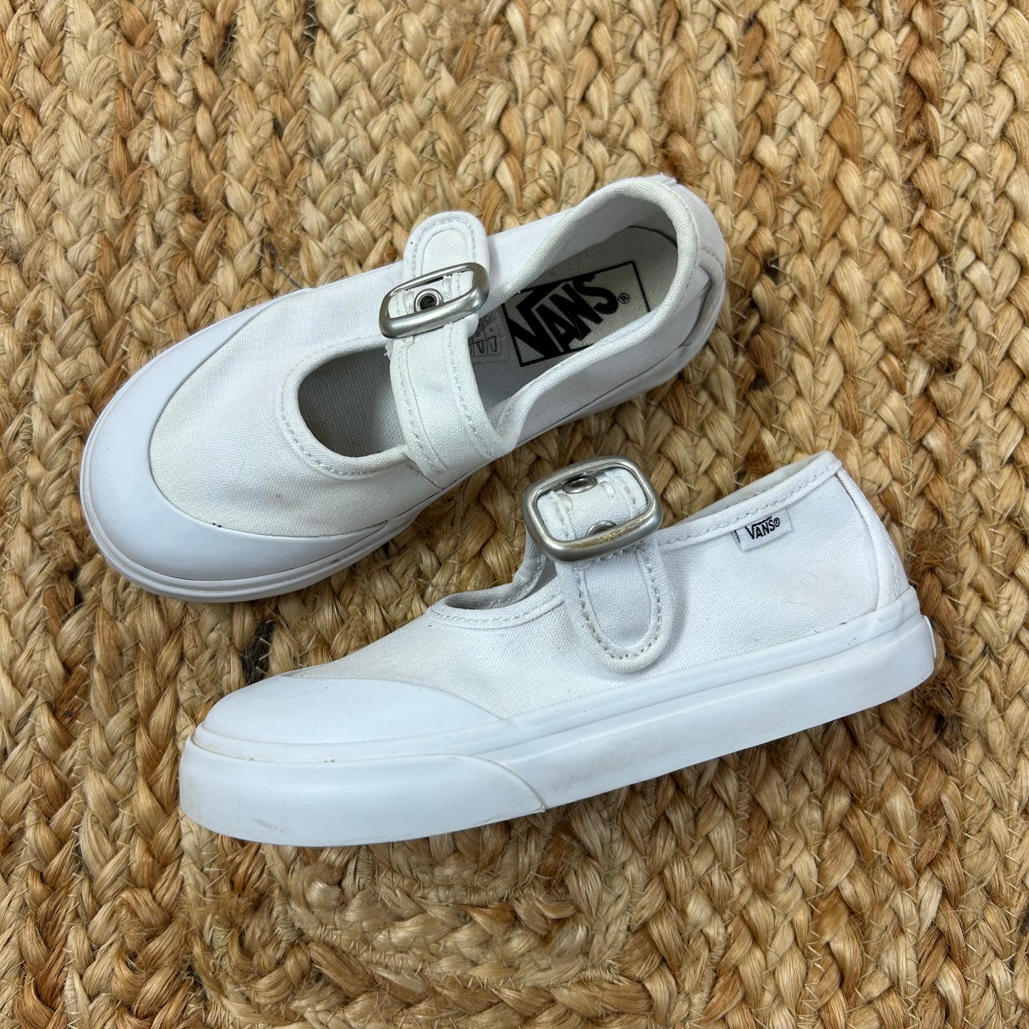 White Mary Jane Sneakers