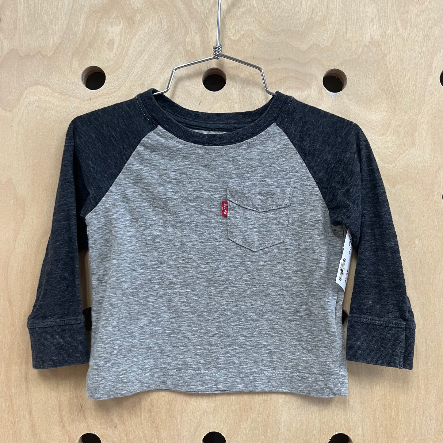 Grey Pocket Raglen