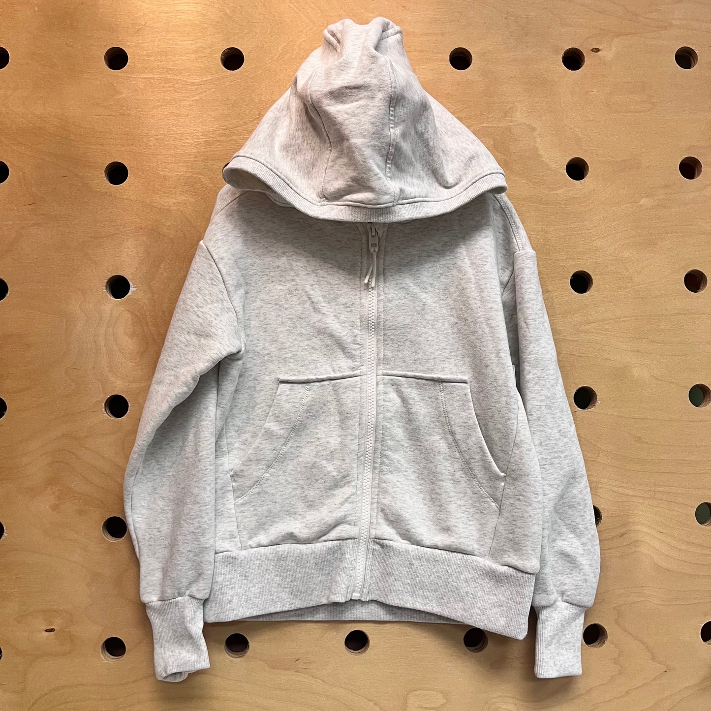 Grey Heathered Active Zip Hoodie