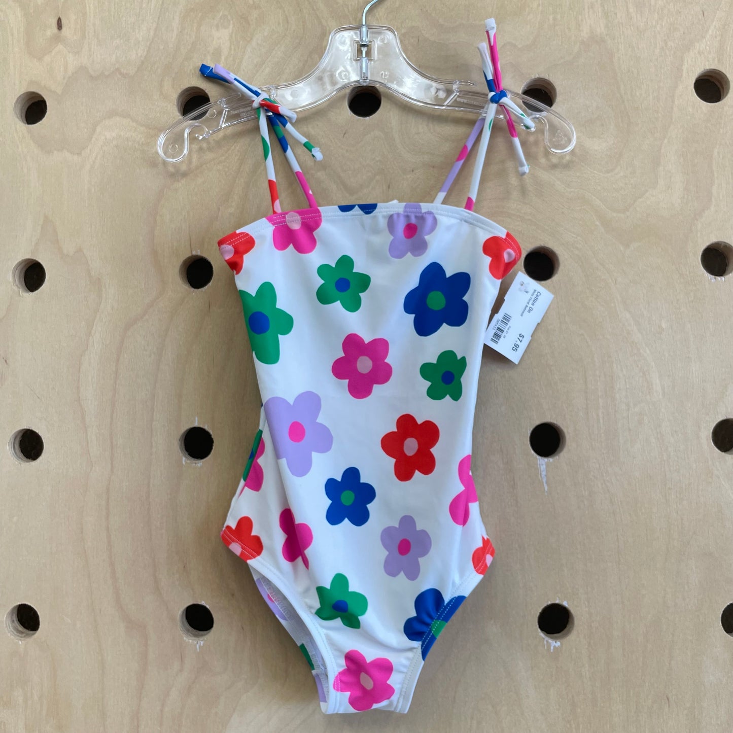 White Floral Swimsuit
