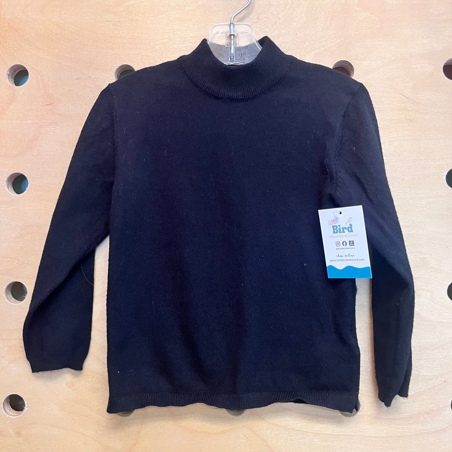 Black Mock Neck Sweater