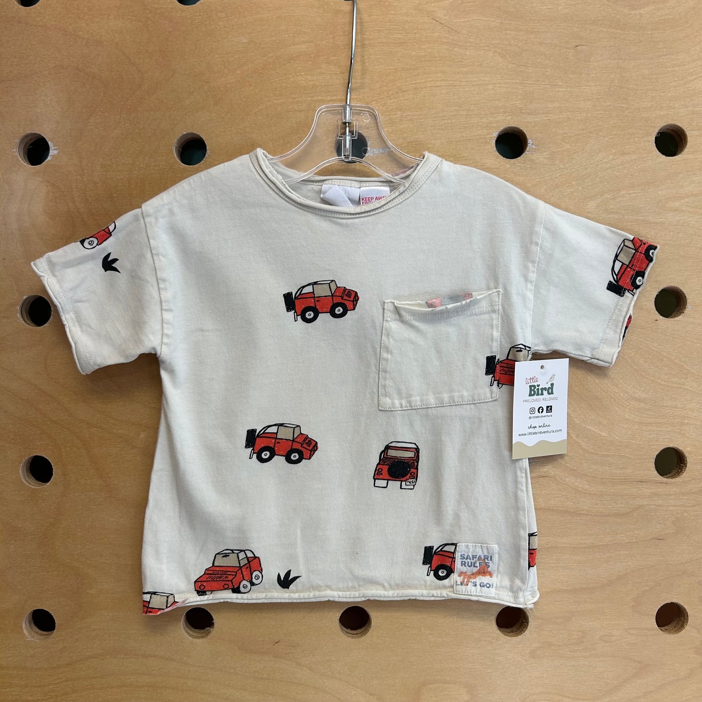 Cream Safari Jeep Pocket Tee