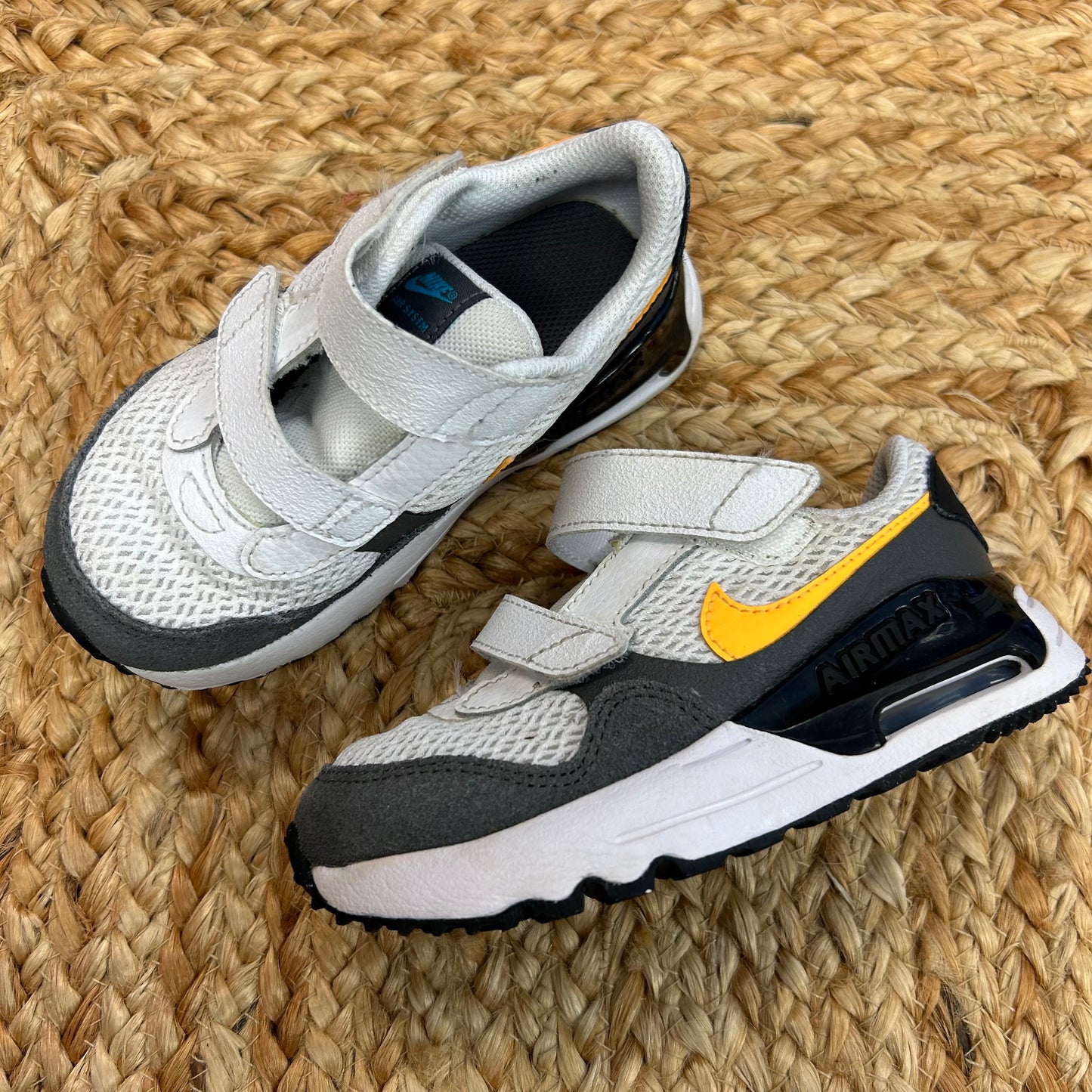 White & Grey Air Max Sneakers