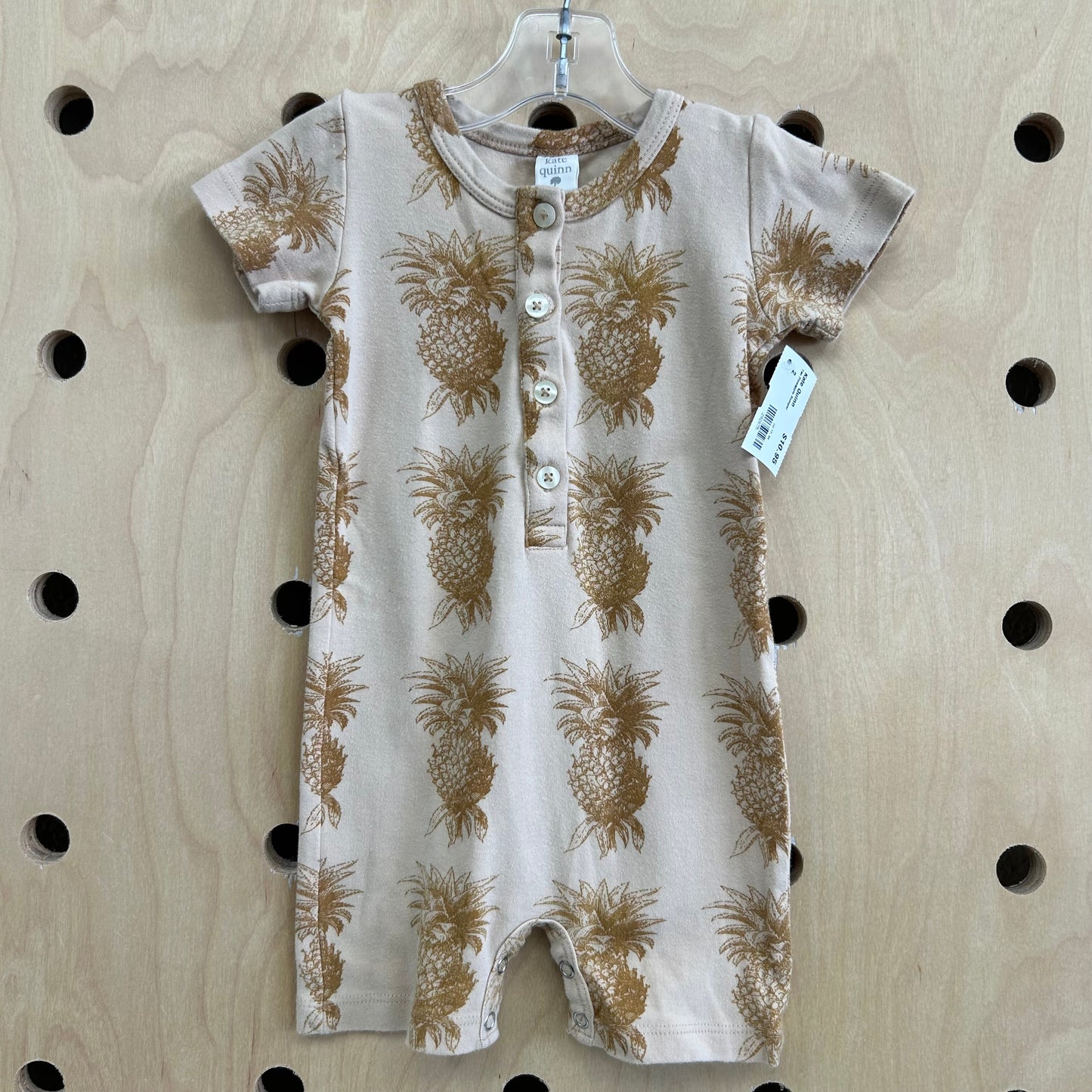 Tan Pineapple Romper