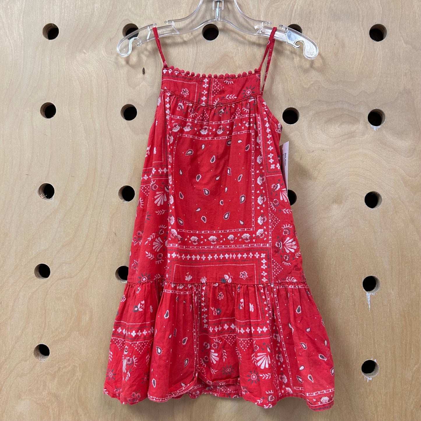 Red Bandana Print Dress