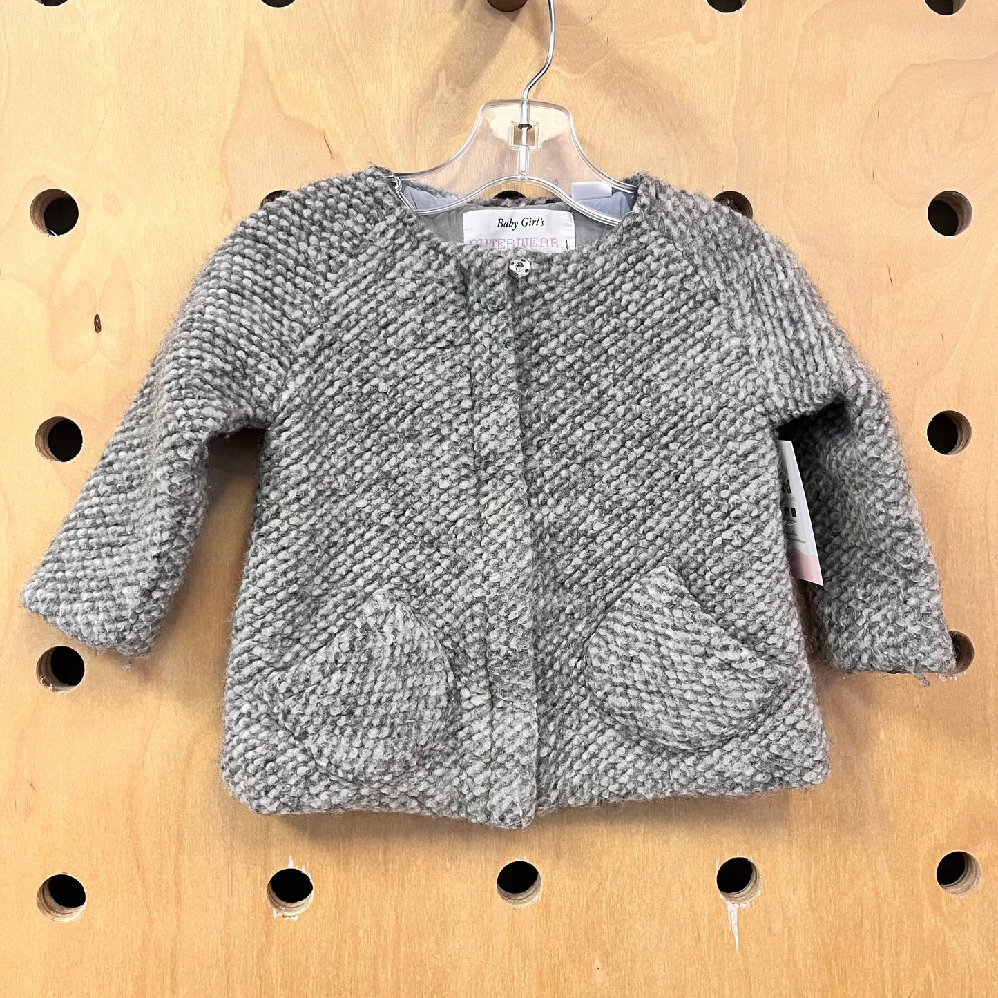 Grey Knit Jacket