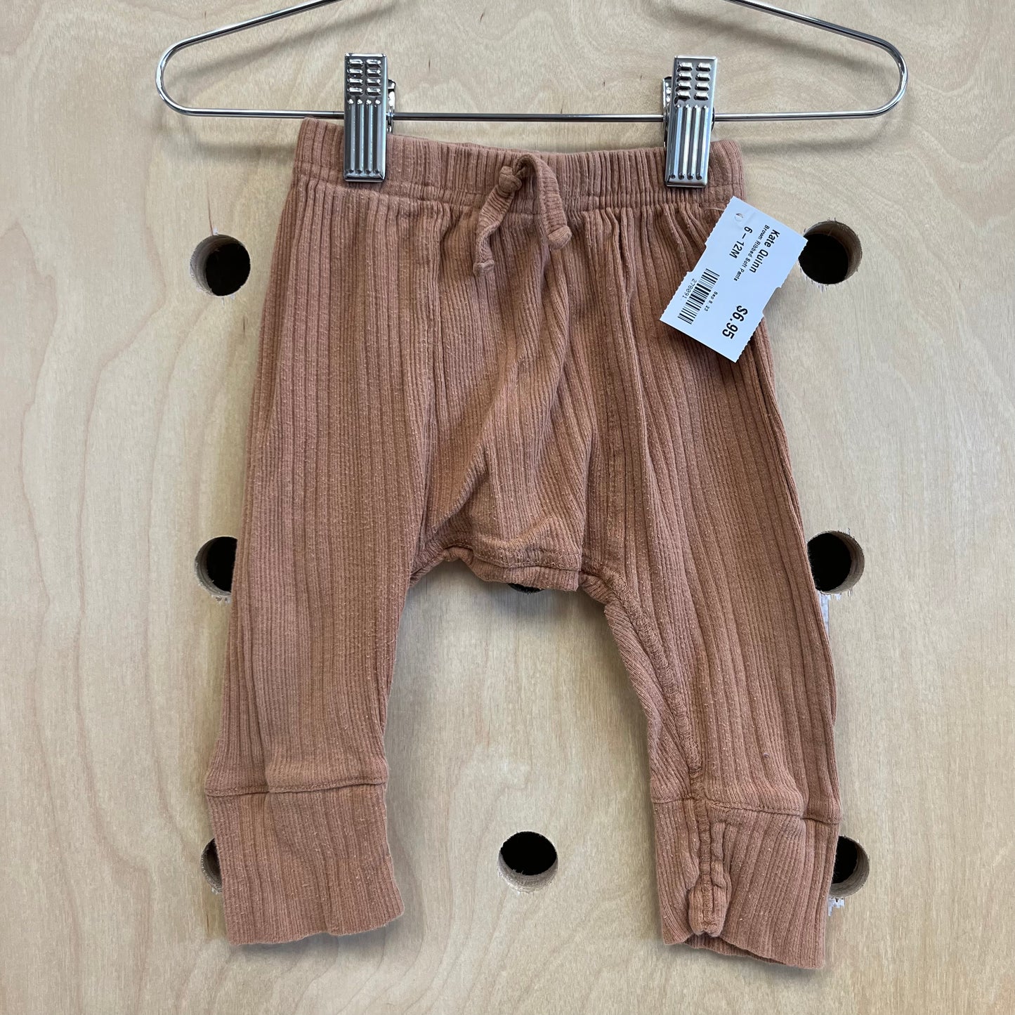 Brown Ribbed Soft Pants