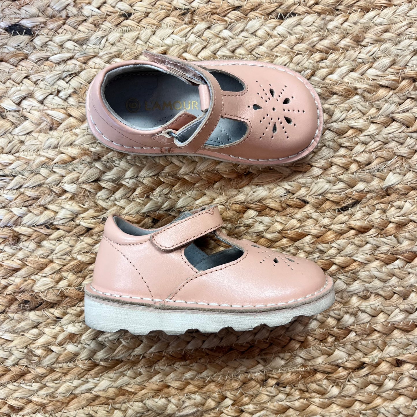 Peach Mary Janes