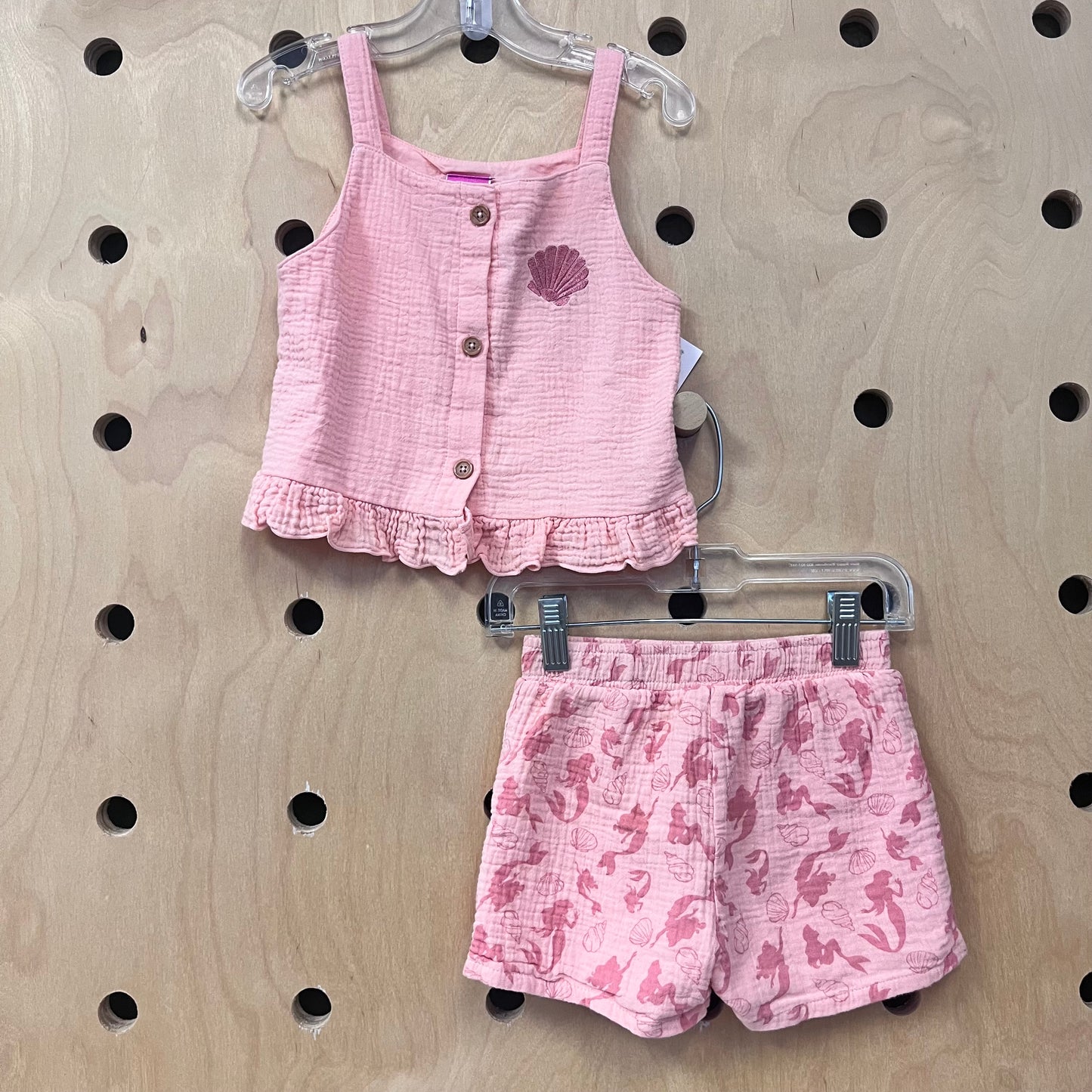 Peach Mermaid Gauze Outfit