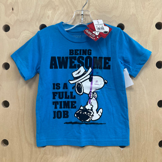 Being Awesome Snoopy Tee NEW!