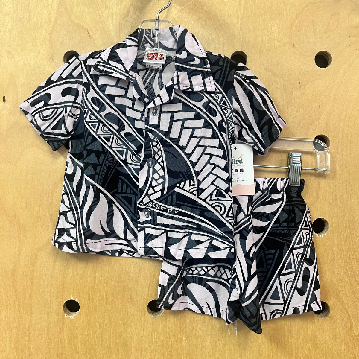 Blush/Black Hawaiian Outfit