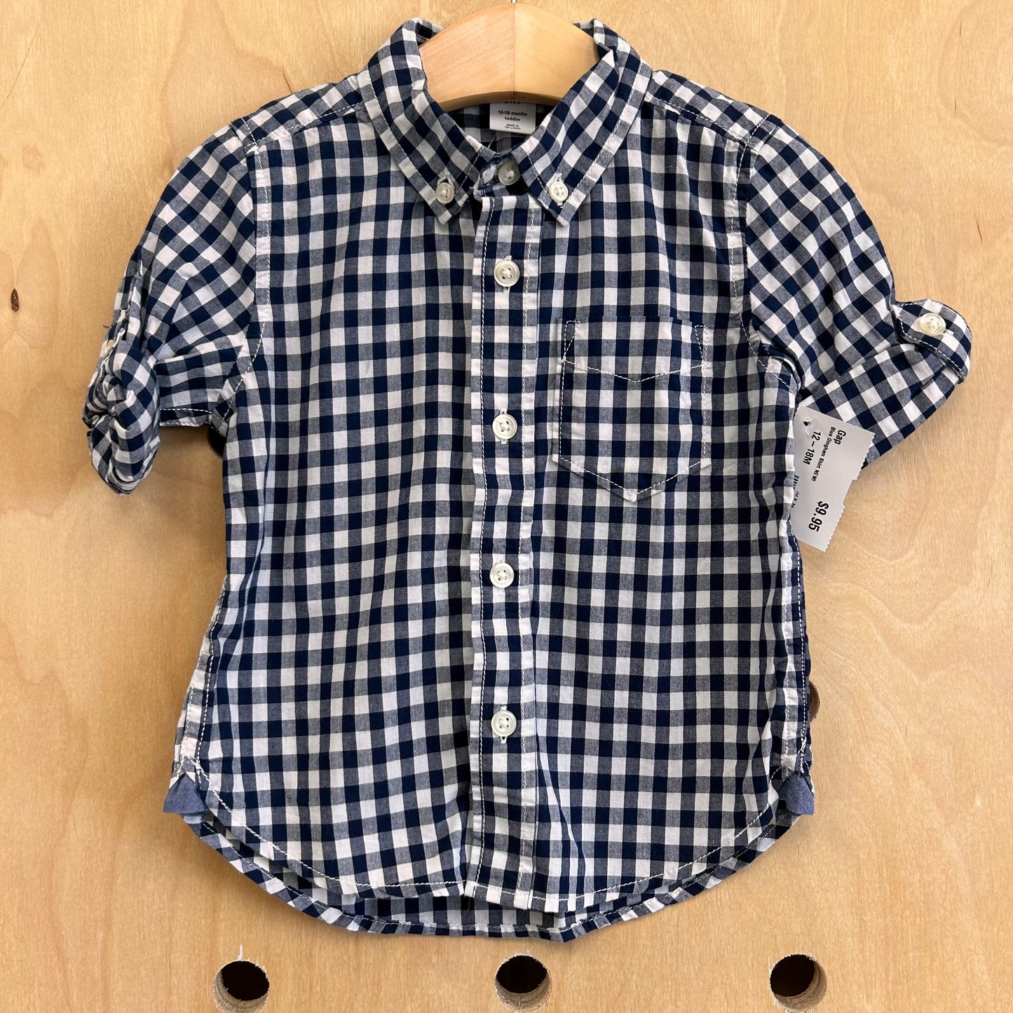 Blue Gingham Shirt NEW!