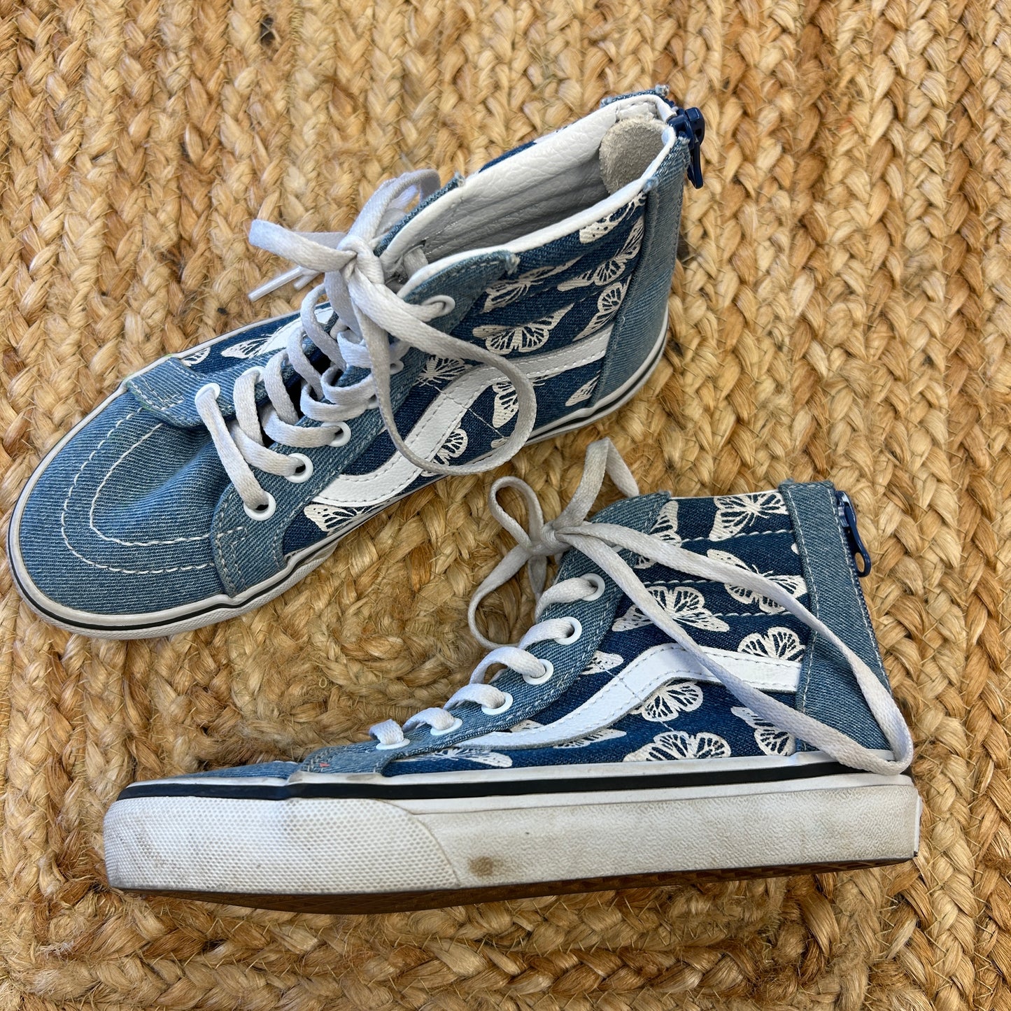 Denim Butterfly Hi Tops