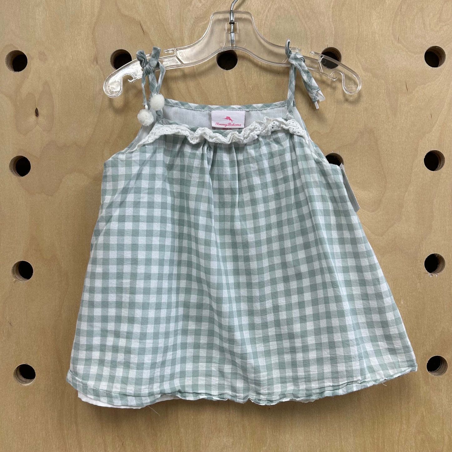 Mint Gingham Tank