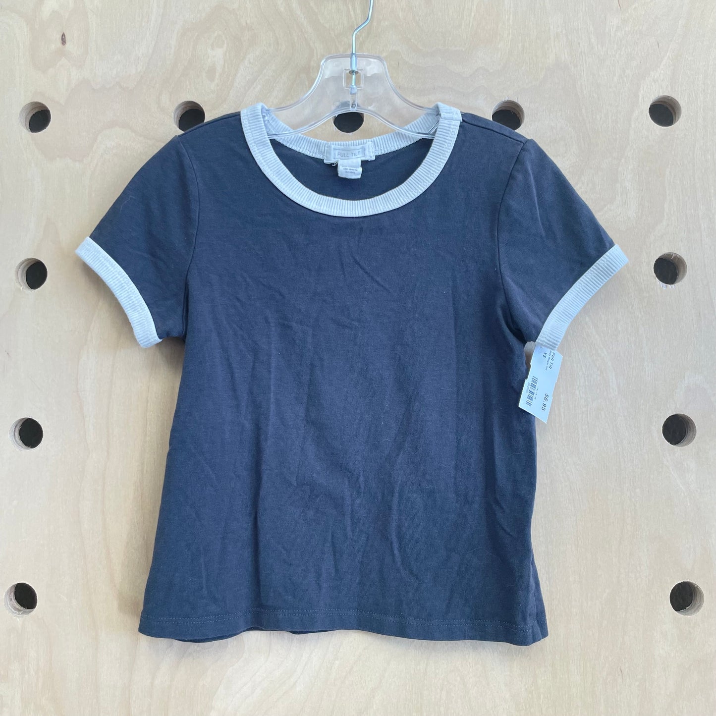 Grey Ringer Tee