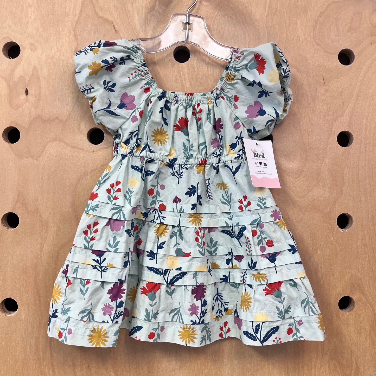 Mint Floral Dress