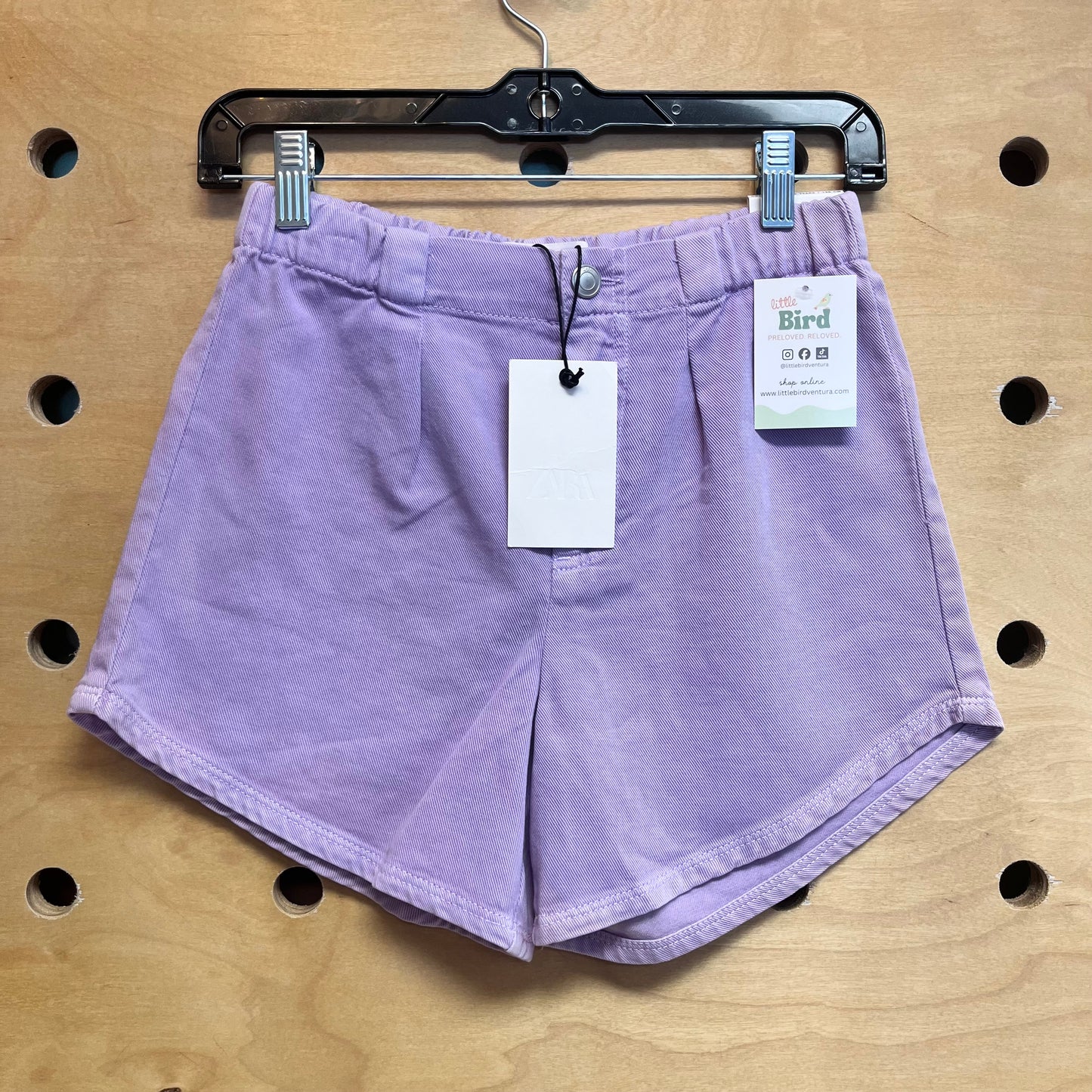 Purple Elastic Waist Shorts NEW!