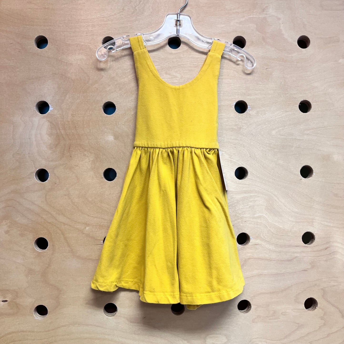 Yellow Crossback Cotton Dress