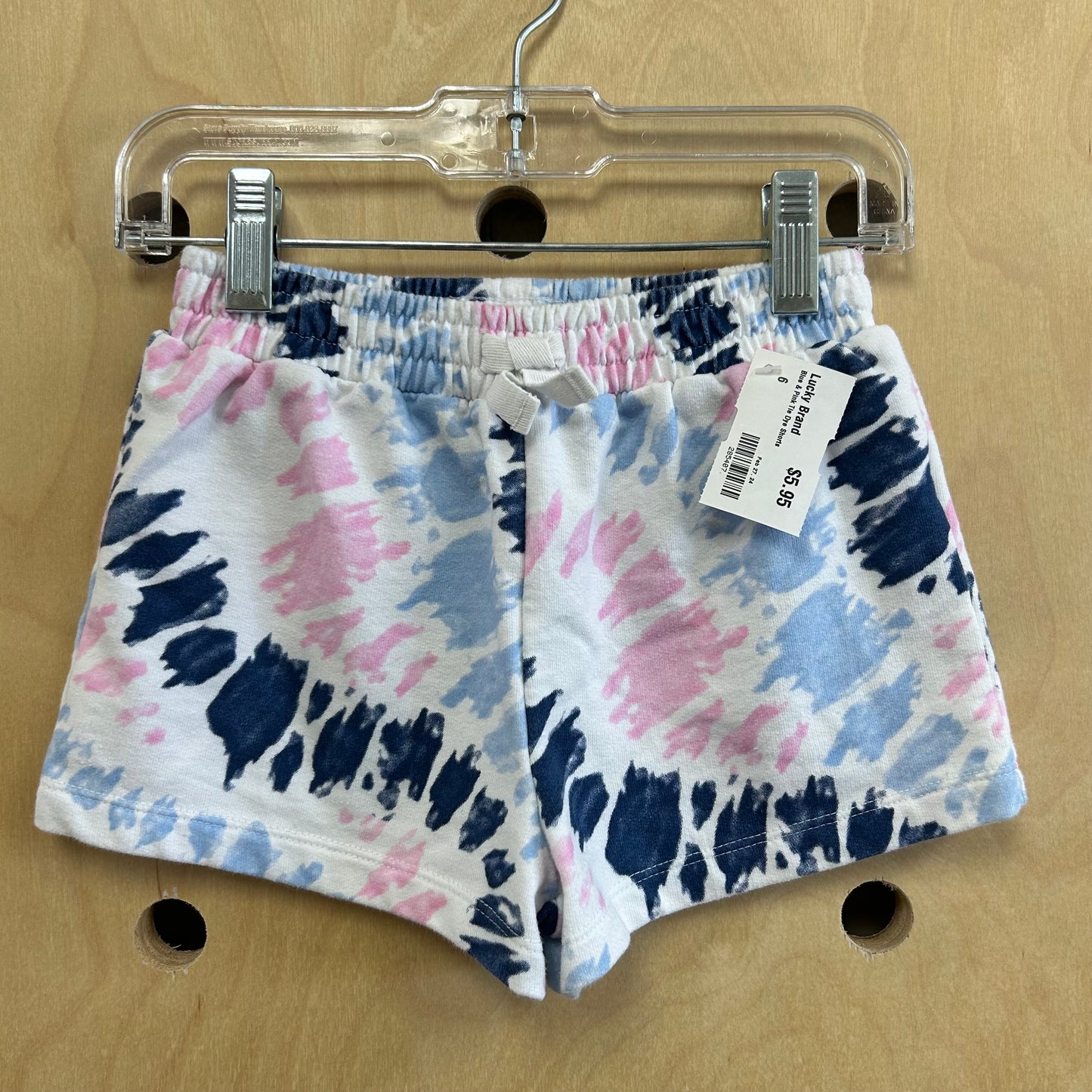 Blue & Pink Tie Dye Shorts