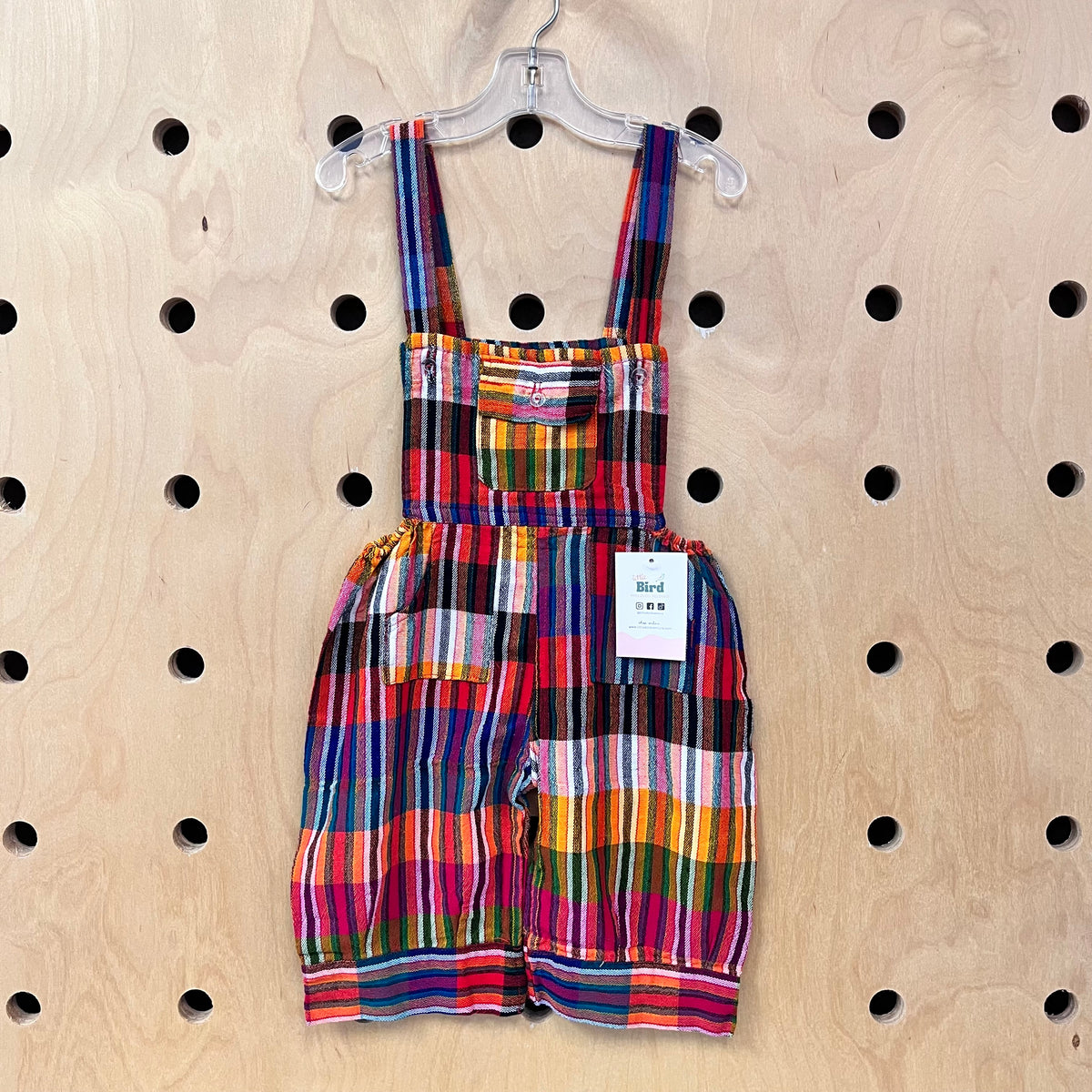 Colorful Knit Overalls