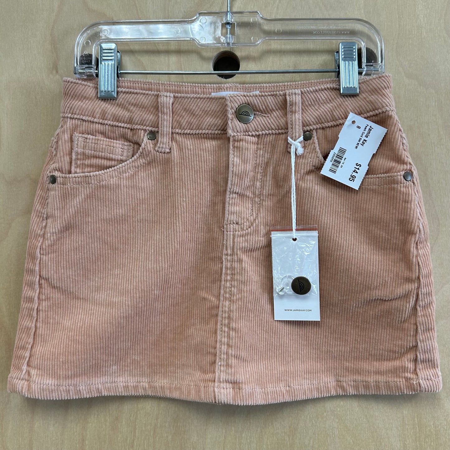 Peach Cord Skirt NEW!