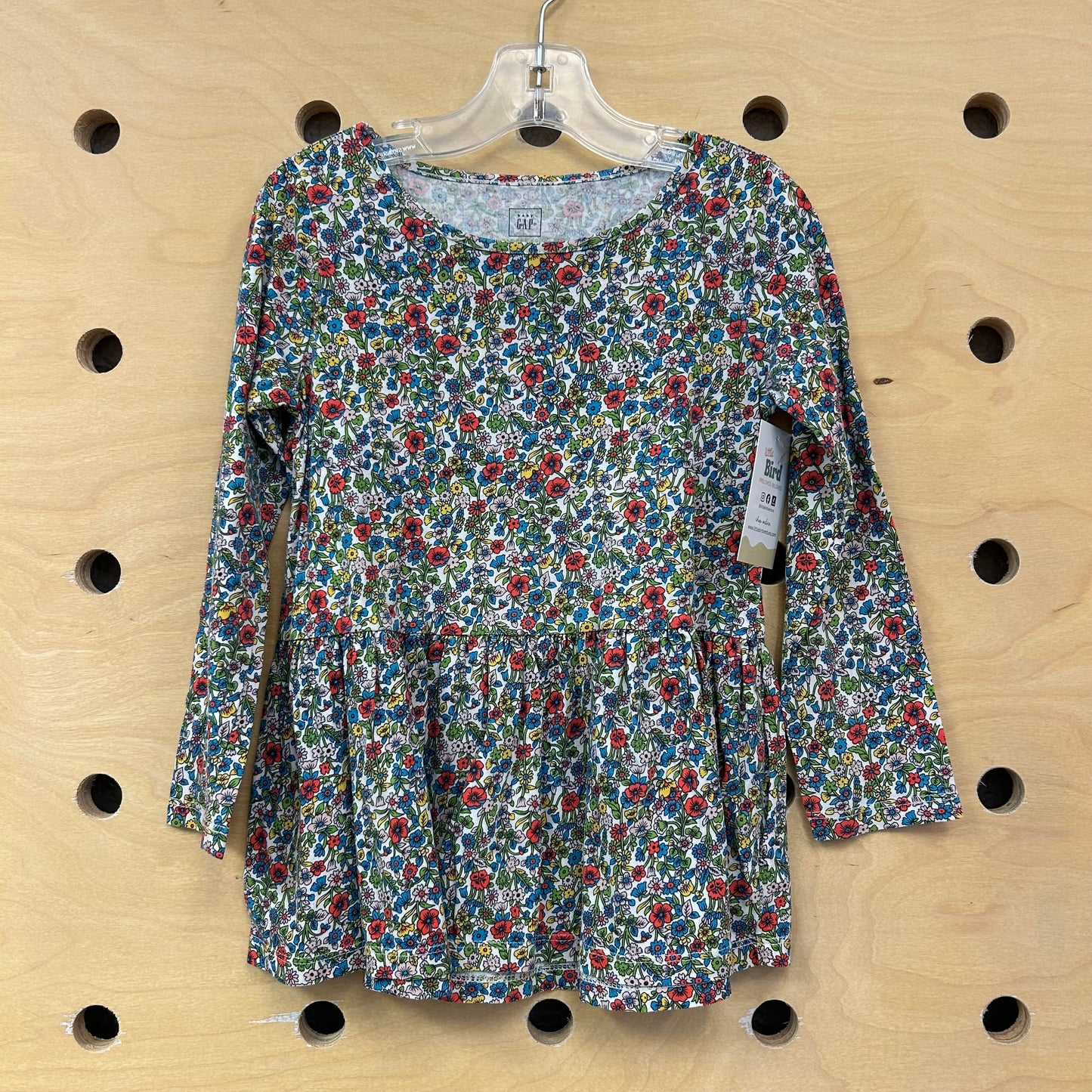 White Floral Tunic LS