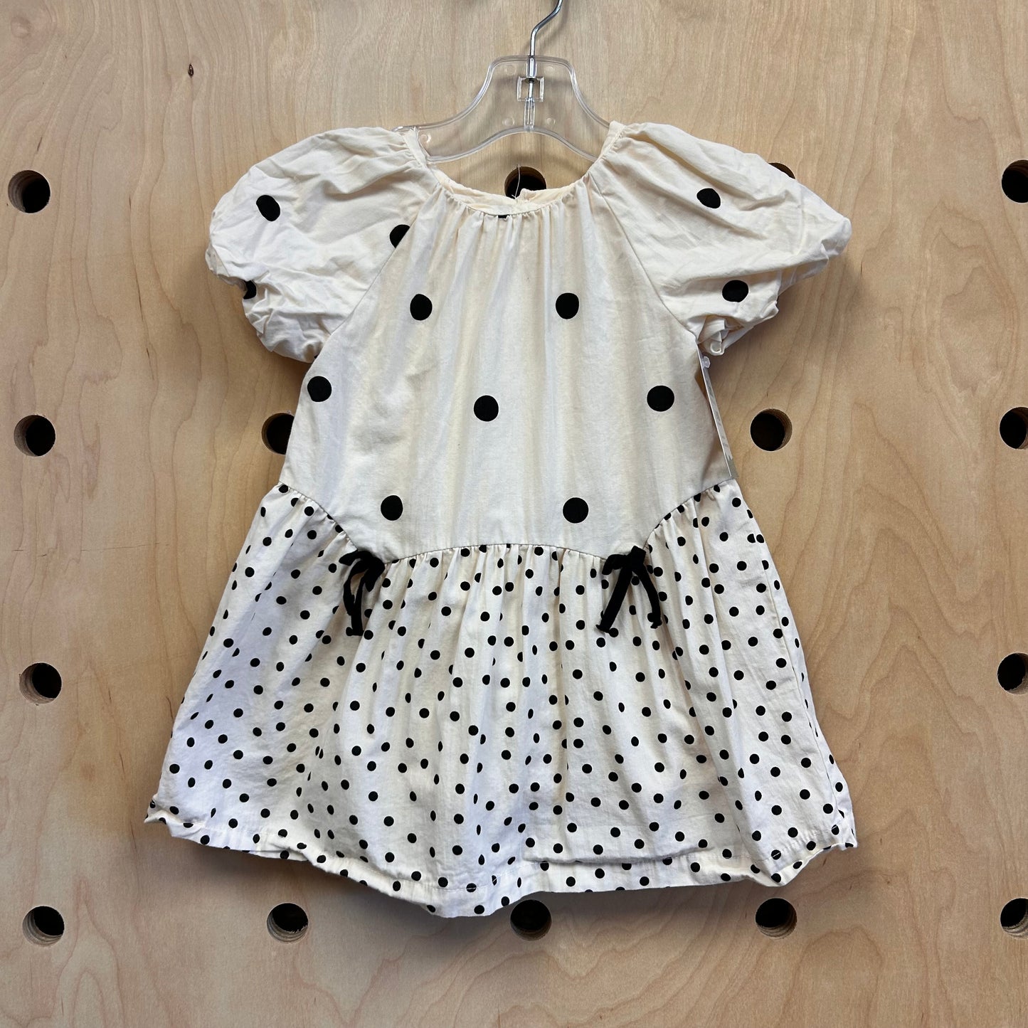 Cream & Black Polka Dot Dress