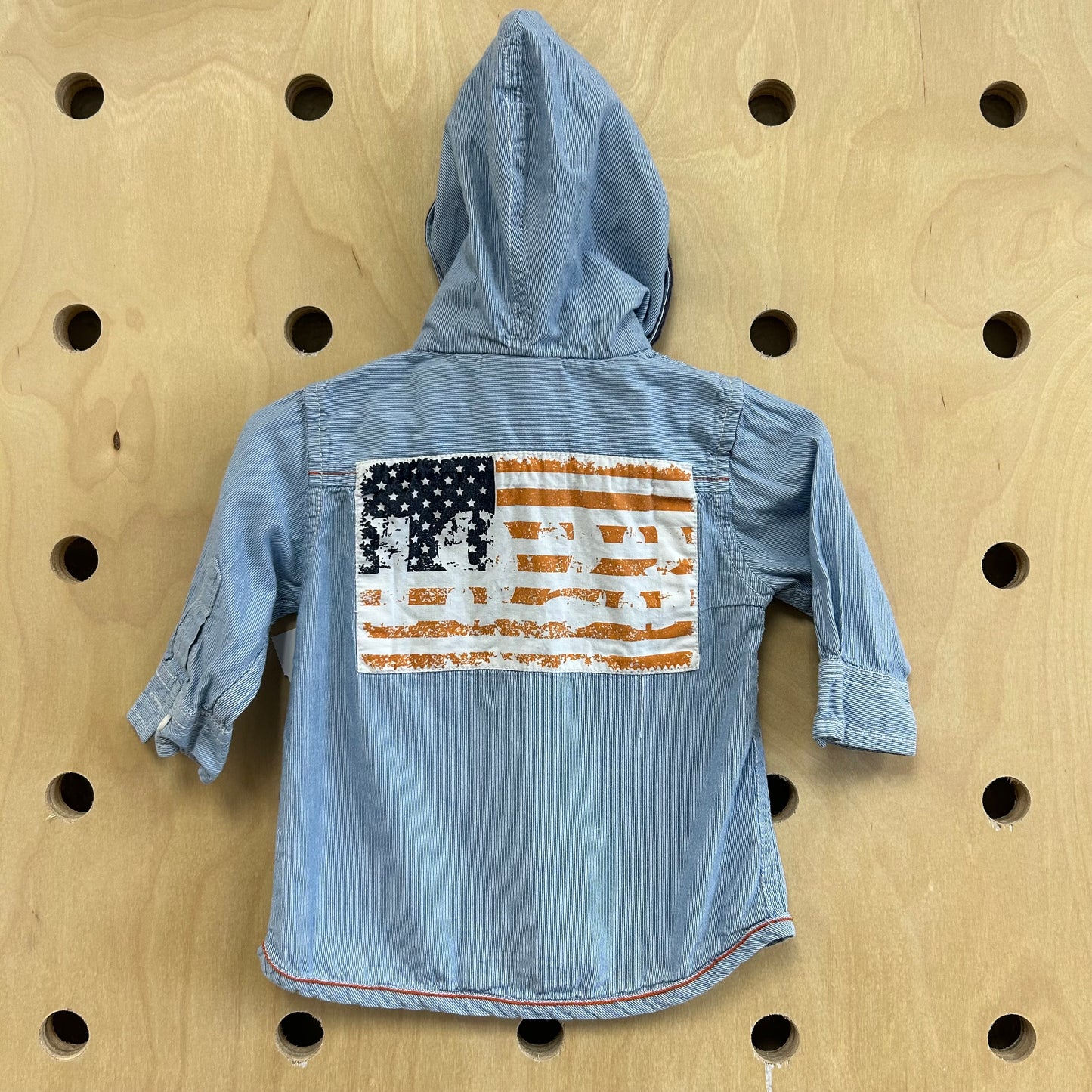 American Flag Hoodie Tee