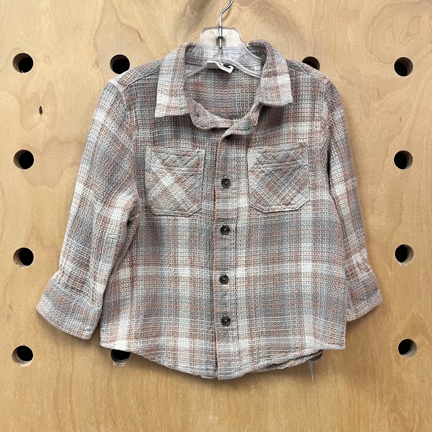 Light Neutrals Button Up LS