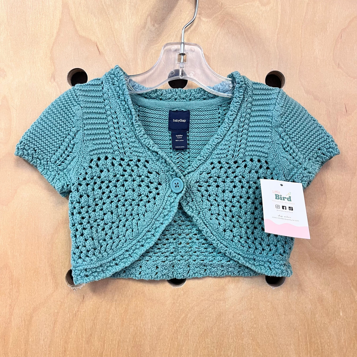 Seafoam Knitted Button Sweater