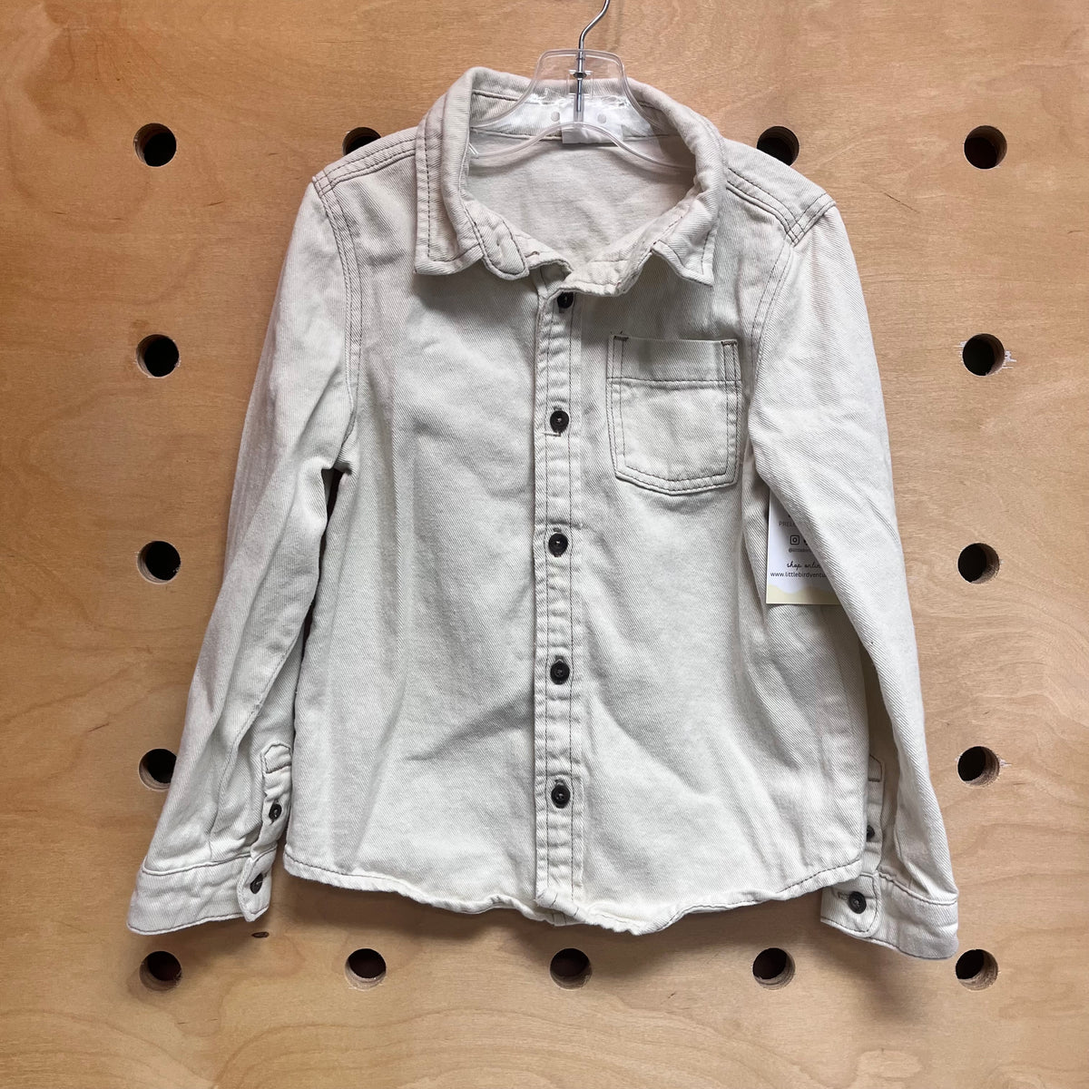 Cream Collared Button Up