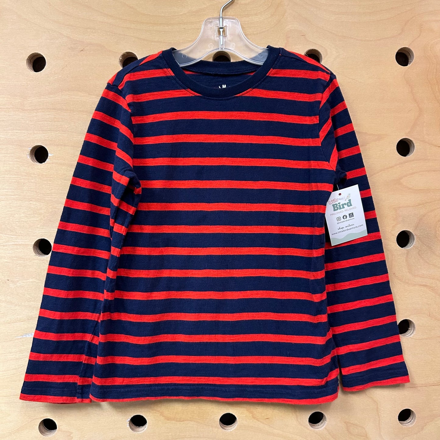 Navy & Red Striped Tee
