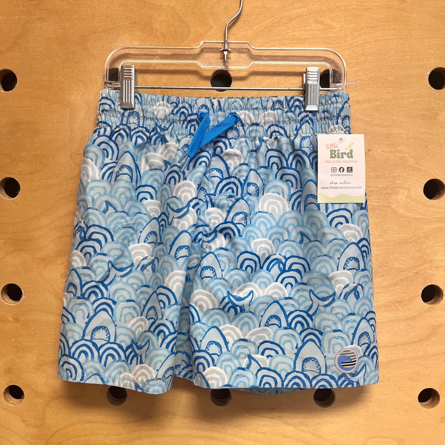 Blue Sharks Swim Trunks