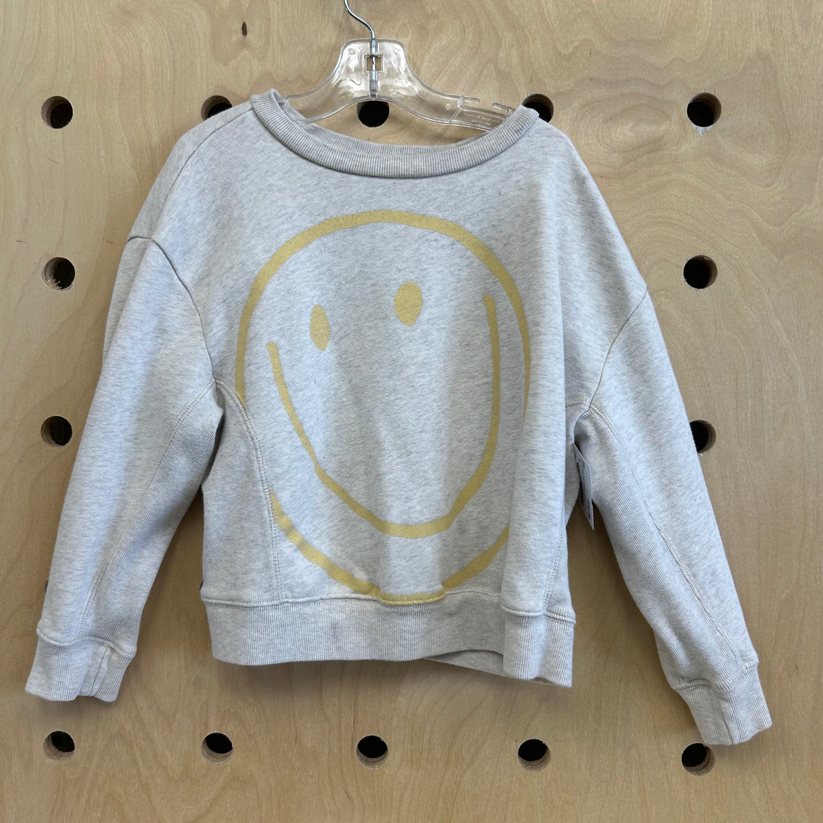 Cream Happy Face Pullover