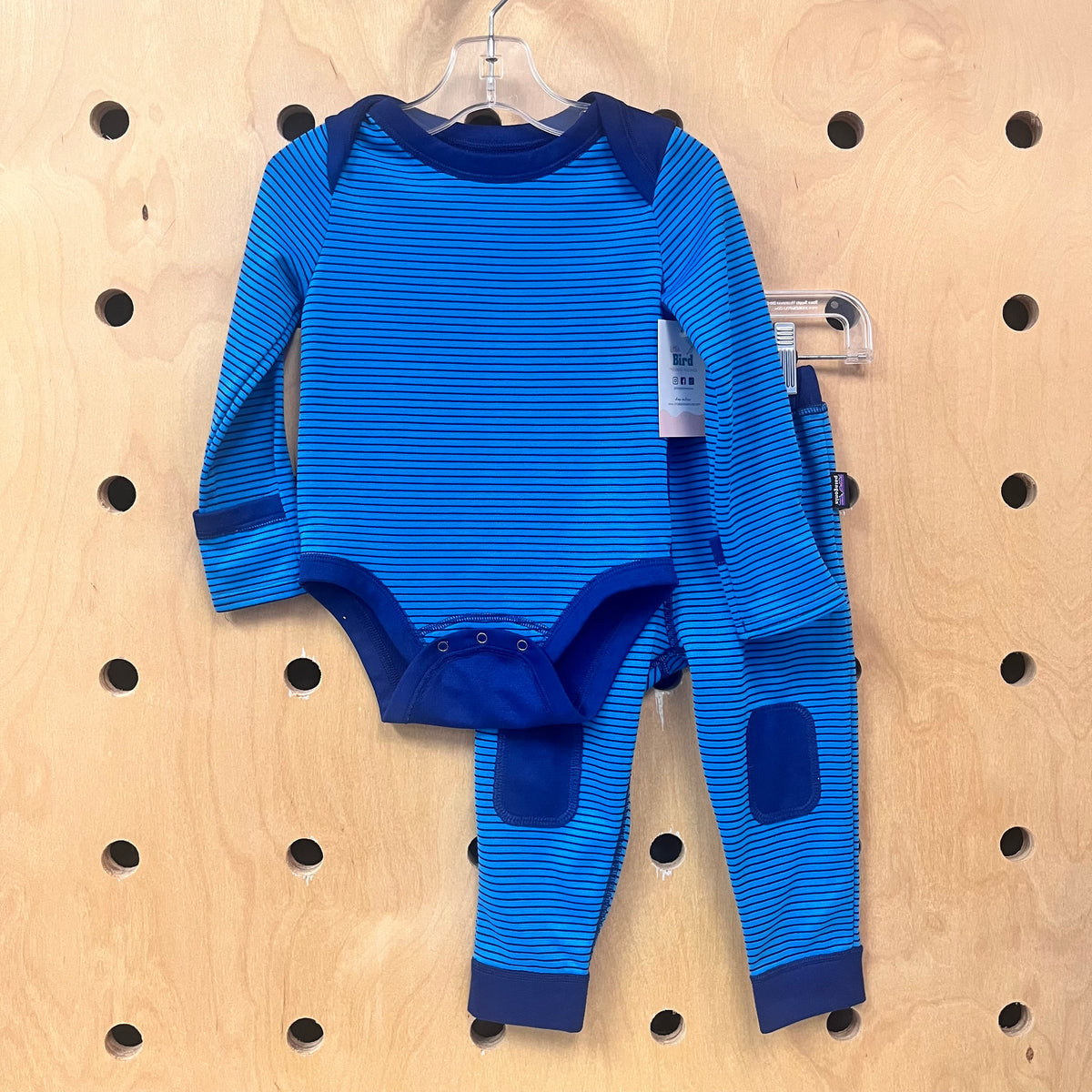 Blue Striped Capilene Baselayer Outfit