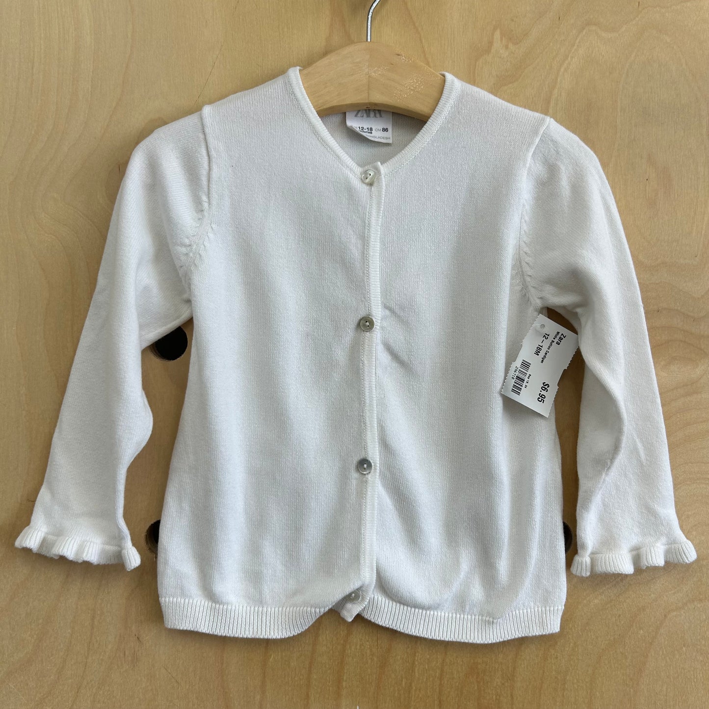White Button Cardigan