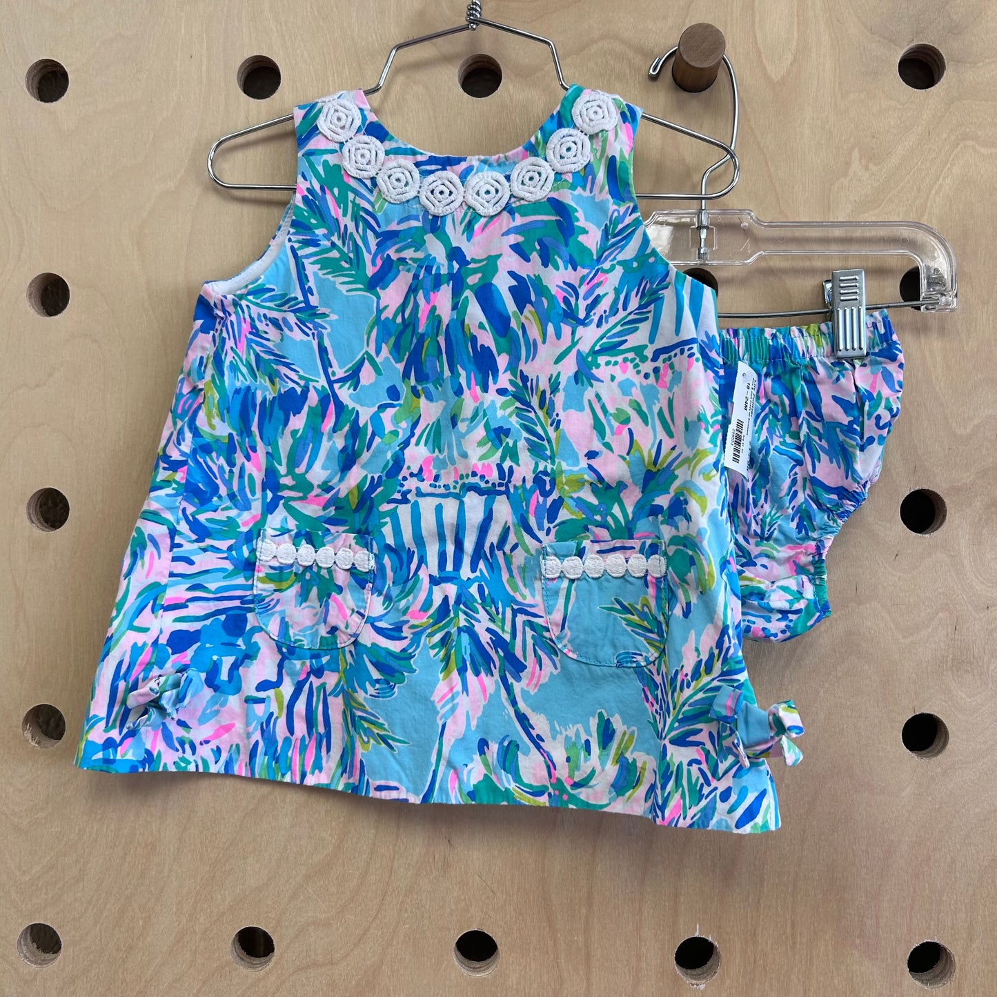 Blue & Pink Dress w/ Bloomers