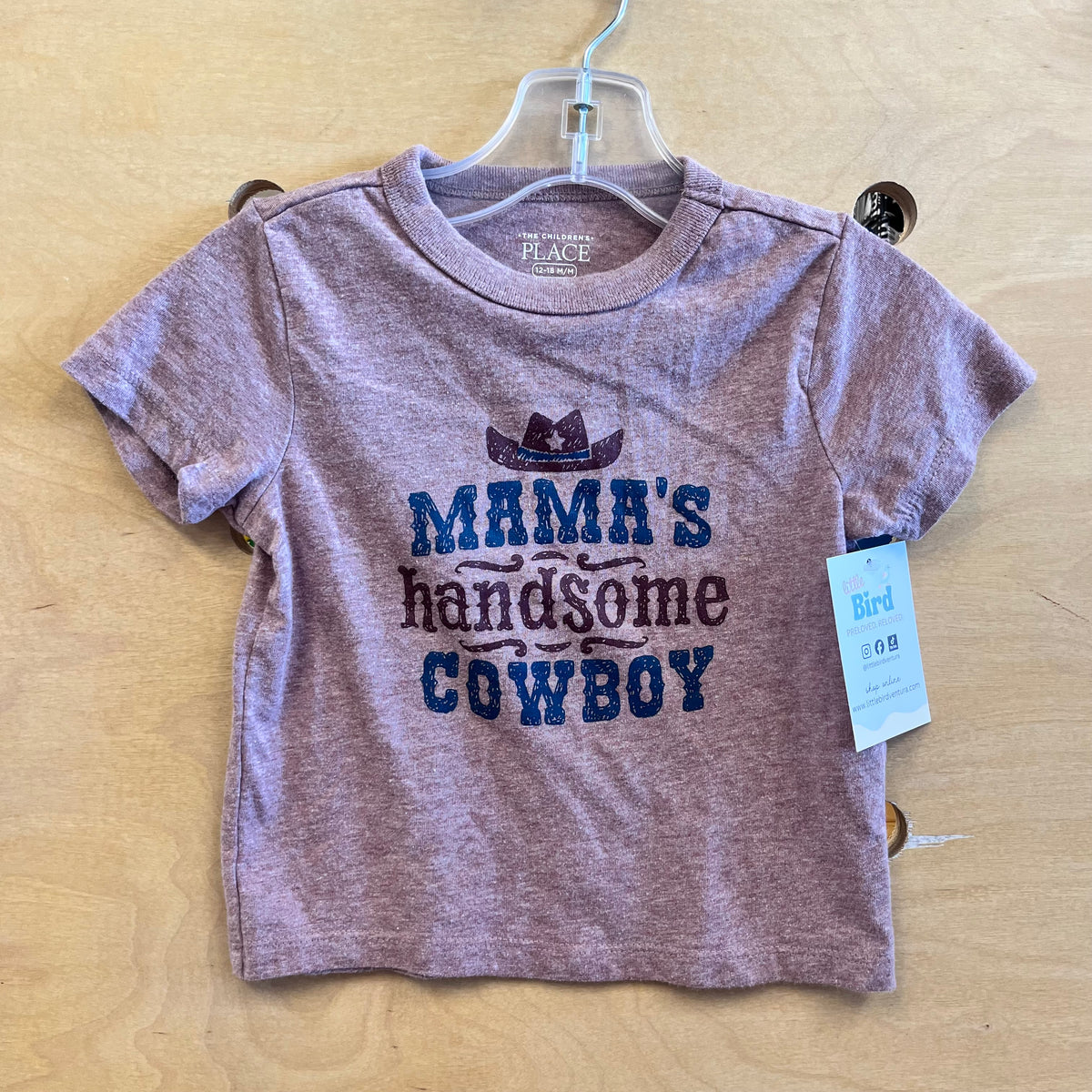 Brown 'Mamas Handsome Cowboy' Tee