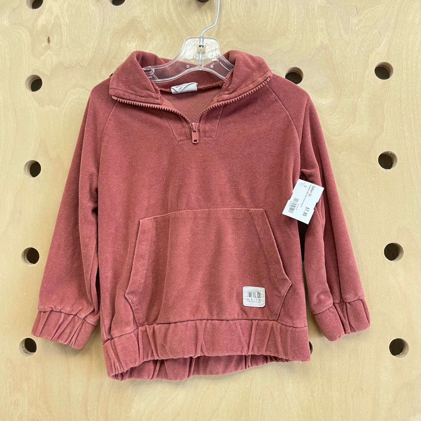Terracotta Wild Child Terry Pullover
