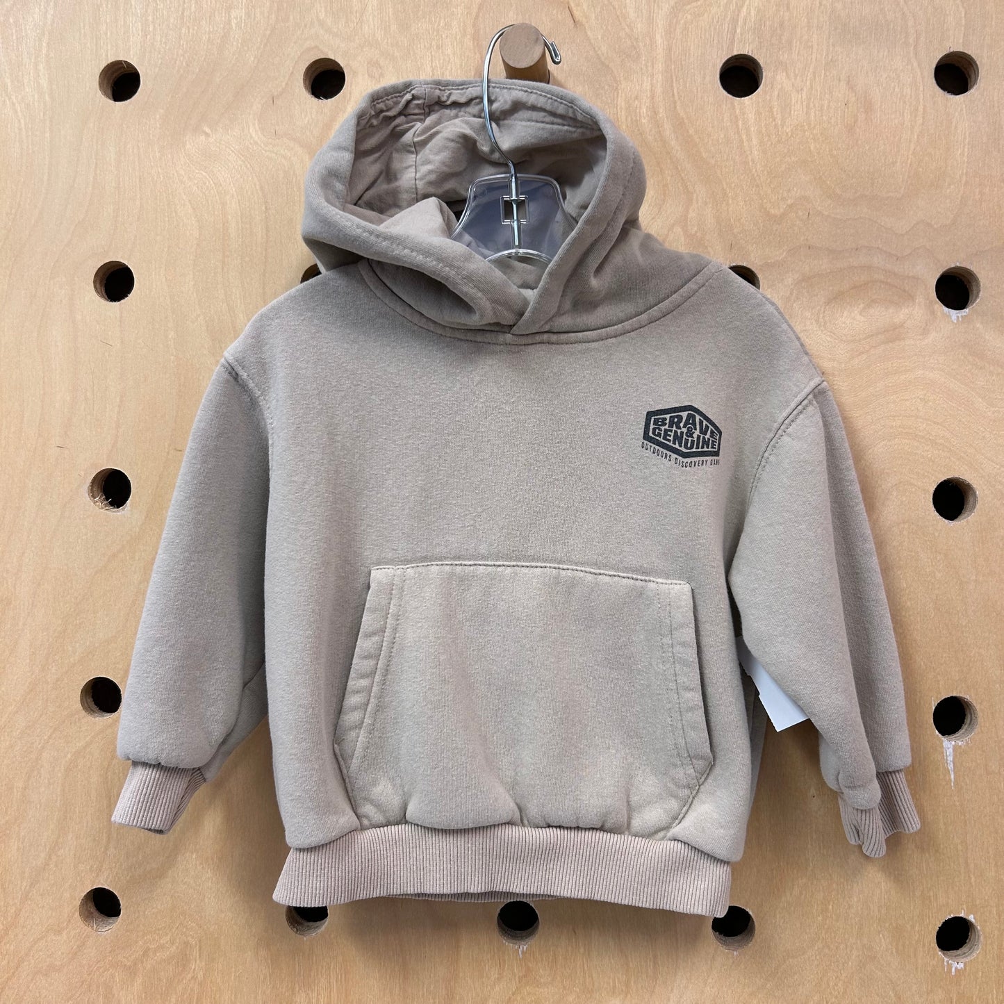 Tan Brave & Genuine Hoodie