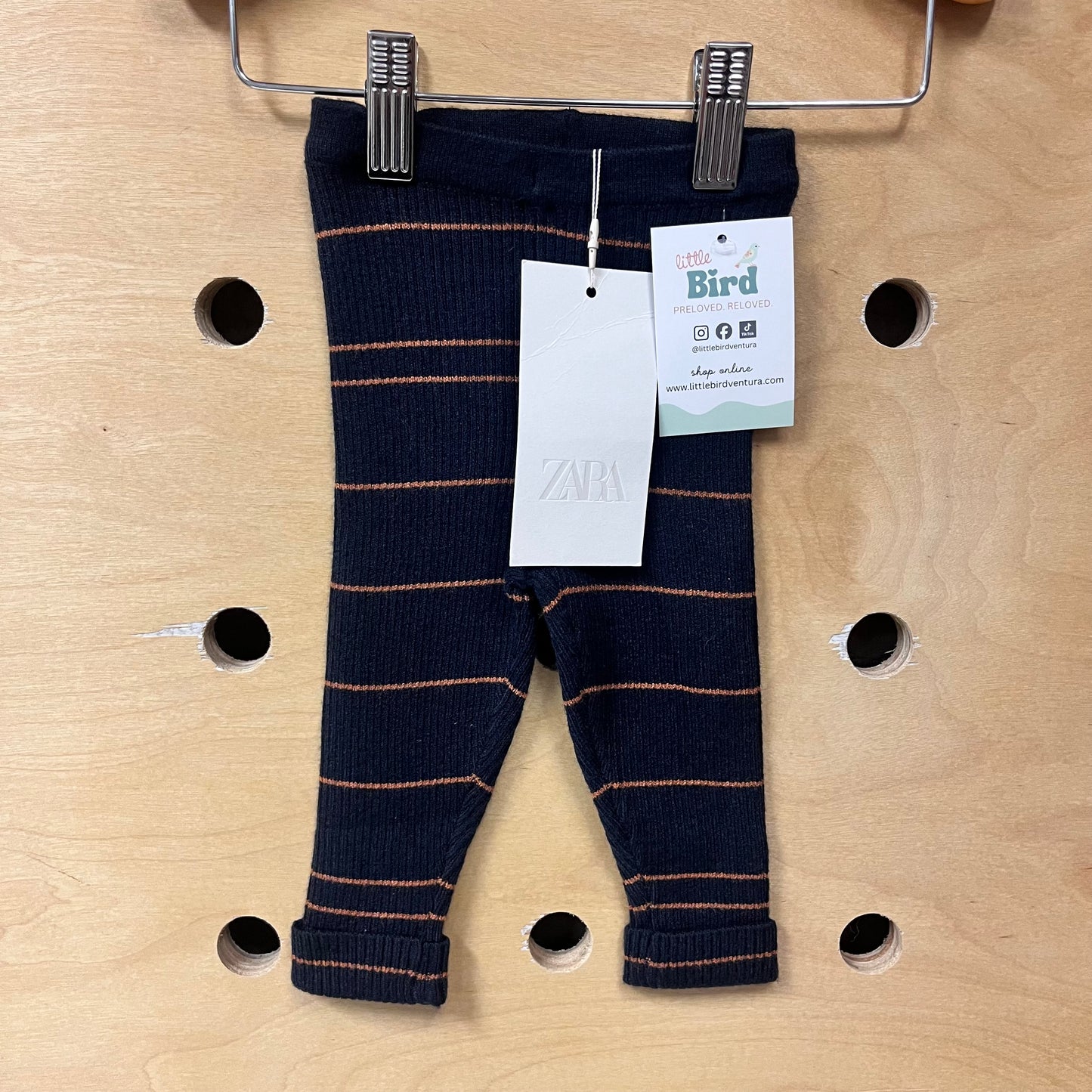 Black & Brown Ribbed Leggings NEW!