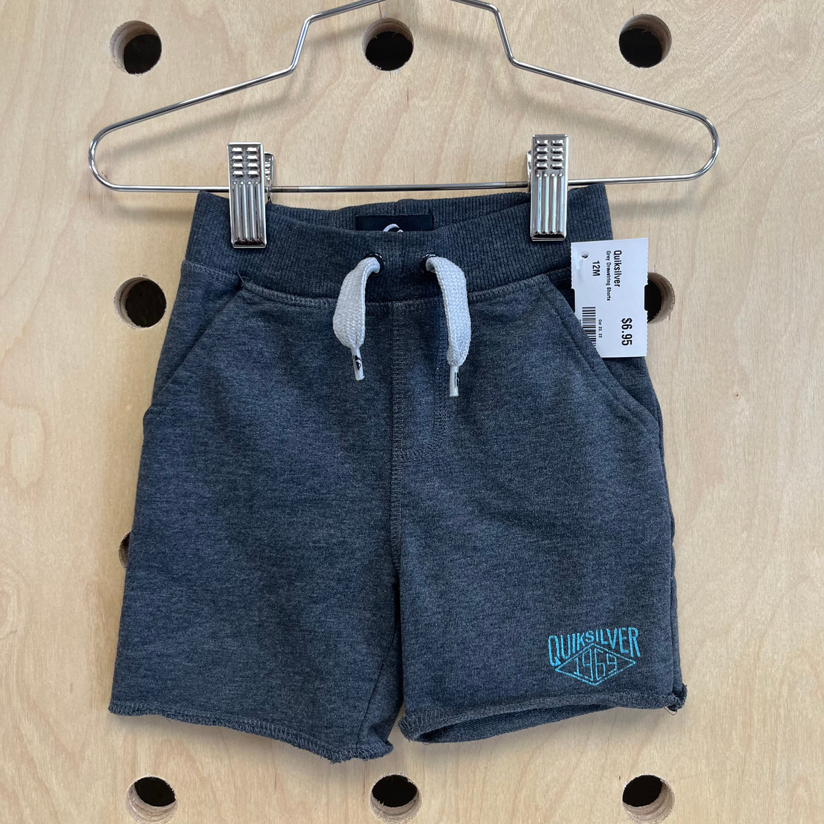 Grey Drawstring Shorts