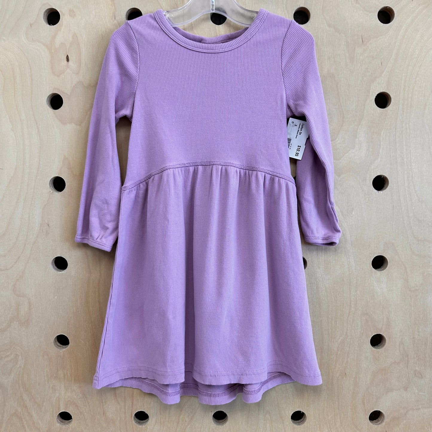 Lavender Ribbed Dress