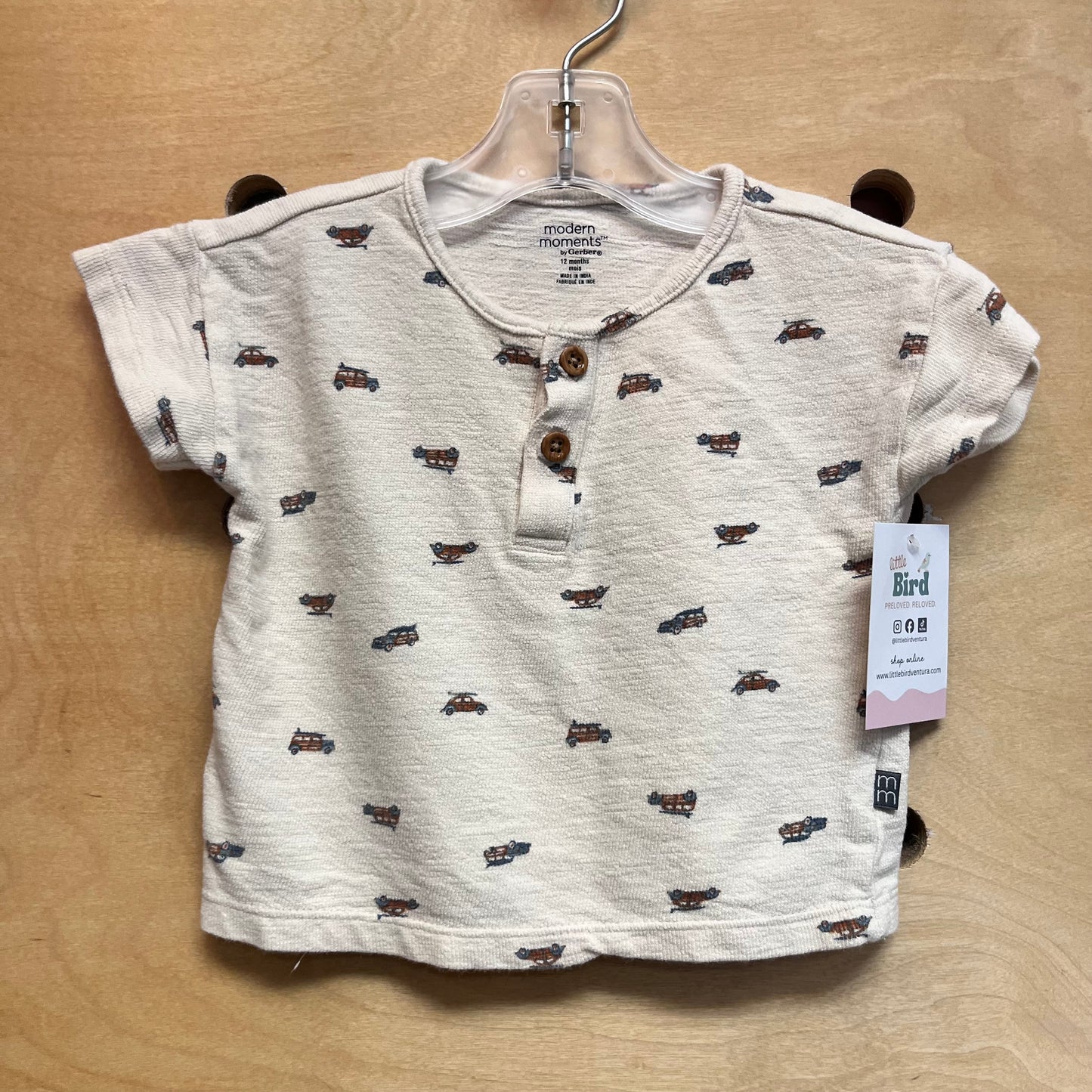 Cream Surf Buggy Cotton Henley