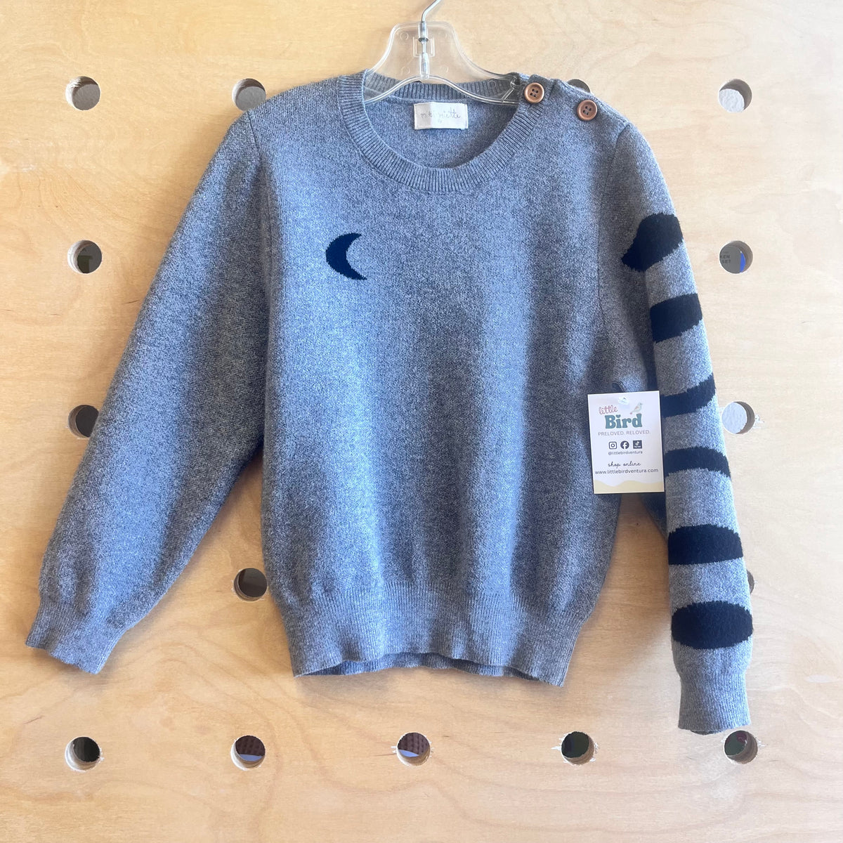 Grey Moon Phases Sweater