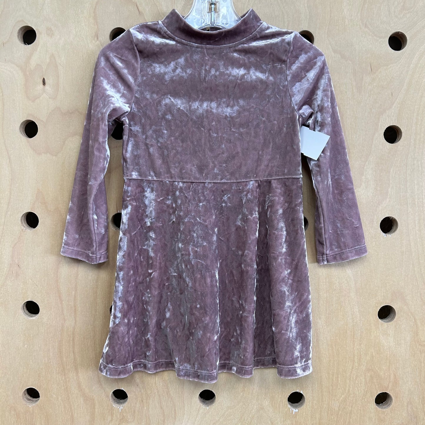 Lavender Crushed Velvet Dress